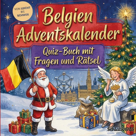 Belgien-Adventskalender: Quiz-Buch mit Fragen und Rätsel