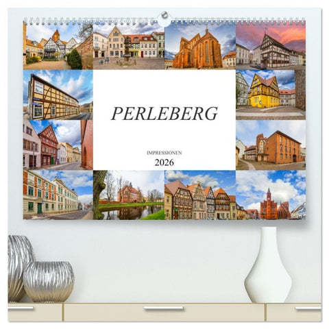 Perleberg Impressionen (hochwertiger Premium Wandkalender 2026 DIN A2 quer), Kunstdruck in Hochglanz