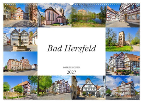 Bad Hersfeld Impressionen (Wandkalender 2027 DIN A2 quer), CALVENDO Monatskalender