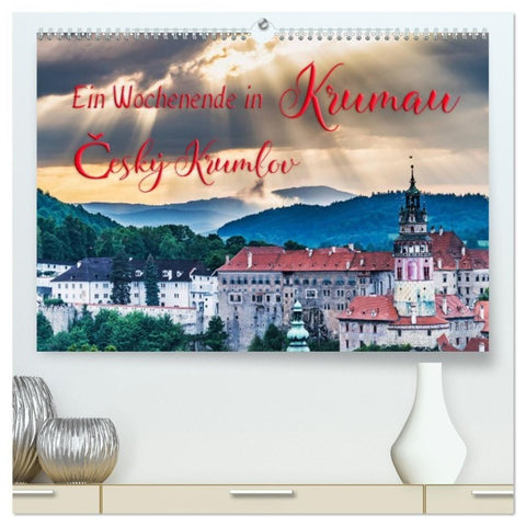 Ein Wochenende in Krumau (hochwertiger Premium Wandkalender 2027 DIN A2 quer), Kunstdruck in Hochglanz