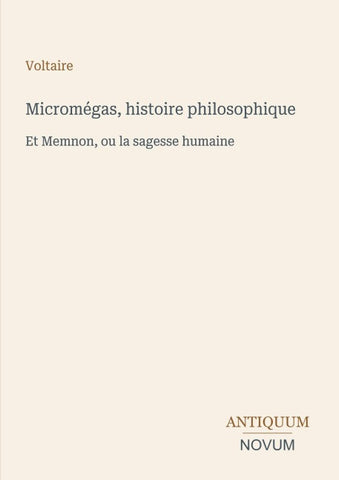 Micromégas, histoire philosophique