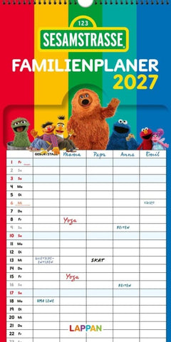 Sesamstraße Familienkalender 2027