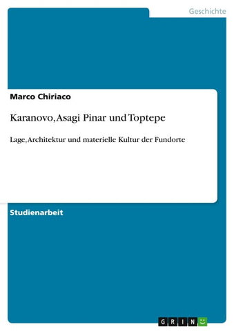 Karanovo, Asagi Pinar und Toptepe
