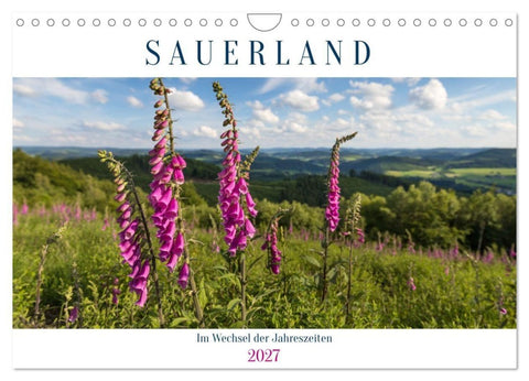 Das Sauerland im Wechsel der Jahreszeiten (Wandkalender 2027 DIN A4 quer), CALVENDO Monatskalender