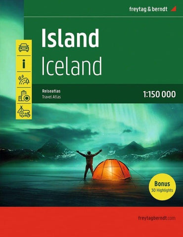 freytag & berndt Autoatlas Island Reiseatlas mit Spiralbindung 1:150.000