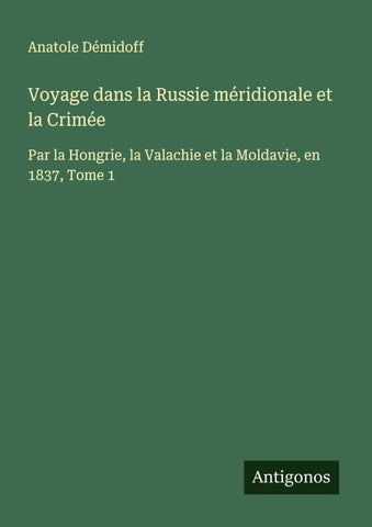 Voyage dans la Russie méridionale et la Crimée