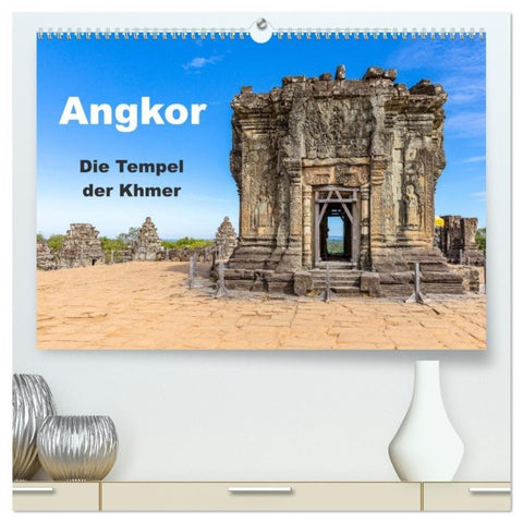 Angkor - Die Tempel der Khmer (hochwertiger Premium Wandkalender 2027 DIN A2 quer), Kunstdruck in Hochglanz
