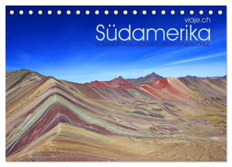 Südamerika - Viaje (Tischkalender 2027 DIN A5 quer), CALVENDO Monatskalender