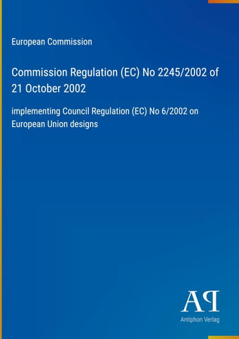 Commission Regulation (EC) No 2245/2002 of 21 October 2002
