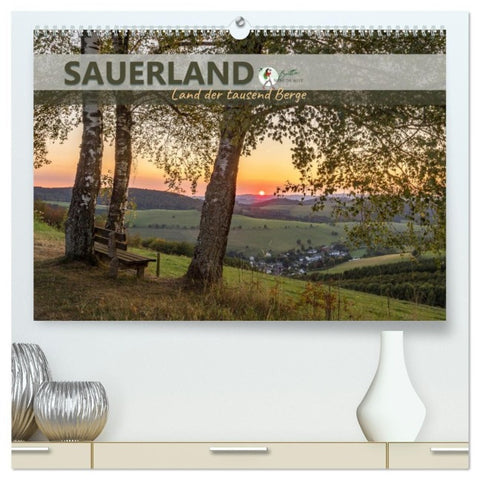 Sauerland - Land der tausend Berge (hochwertiger Premium Wandkalender 2027 DIN A2 quer), Kunstdruck in Hochglanz