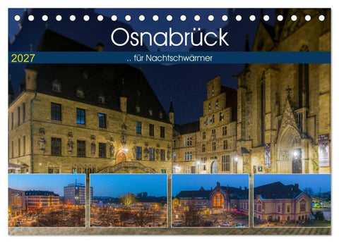 Osnabrück für Nachtschwärmer (Tischkalender 2027 DIN A5 quer), CALVENDO Monatskalender