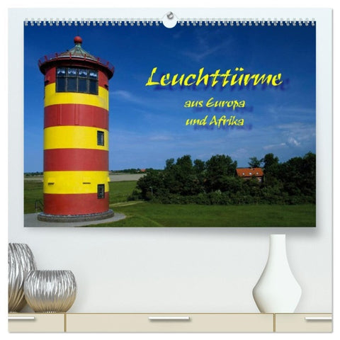 Leuchttürme (hochwertiger Premium Wandkalender 2026 DIN A2 quer), Kunstdruck in Hochglanz