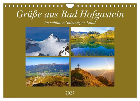 Grüße aus Bad Hofgastein (Wandkalender 2027 DIN A4 quer), CALVENDO Monatskalender