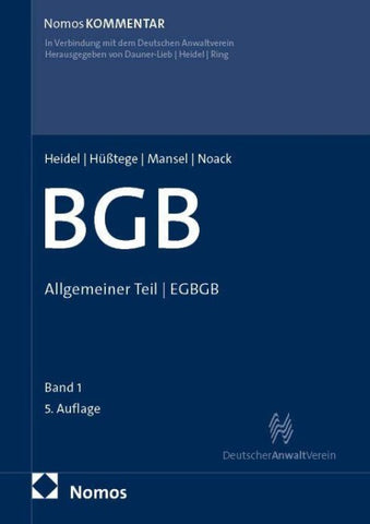 Bürgerliches Gesetzbuch: Allgemeiner Teil | EGBGB