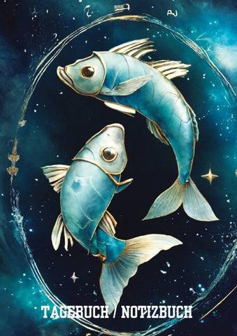 Tagebuch / Notizbuch Sternzeichen Fisch