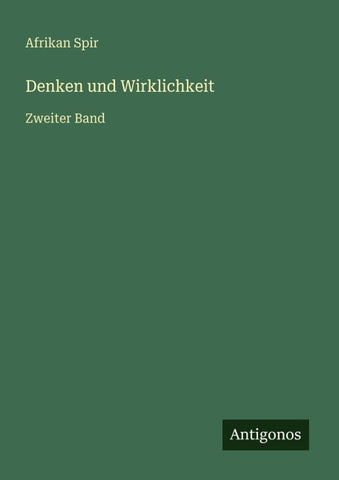Denken und Wirklichkeit