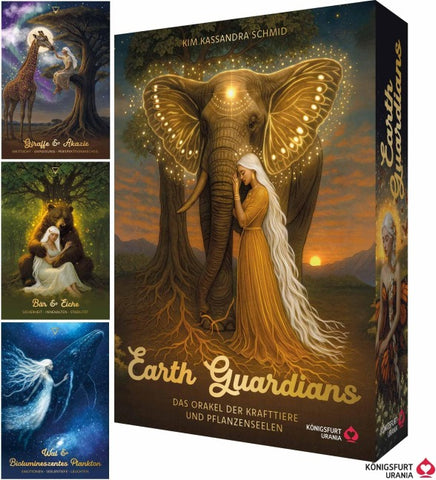 Earth Guardians - Das Orakel der Krafttiere und Pflanzenseelen - 46 farbige Karten, 172-seitiges farbiges Booklet