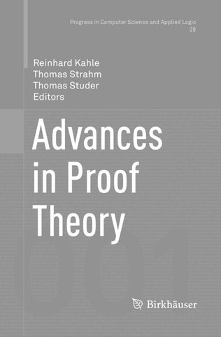 Advances in Proof Theory