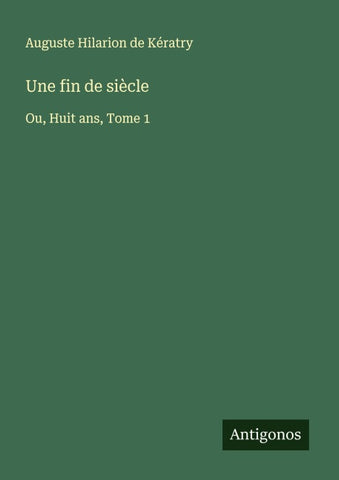 Une fin de siècle