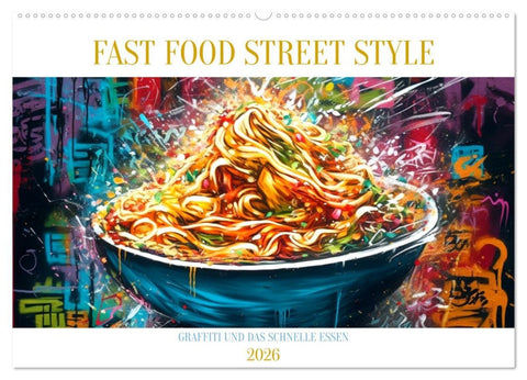FAST FOOD STREET STYLE (Wandkalender 2026 DIN A2 quer), CALVENDO Monatskalender