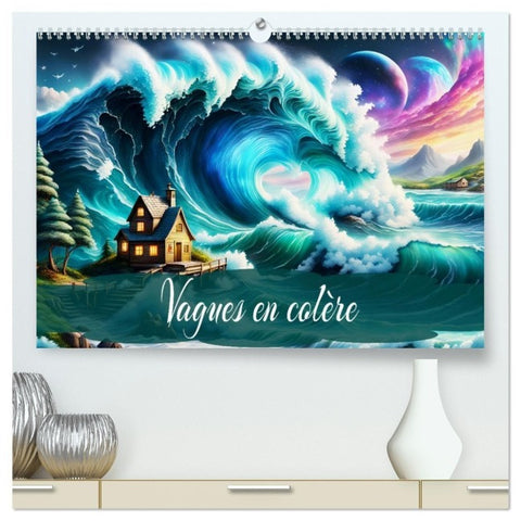 Vagues en colère (Calendrier mural haut de gamme 2027 DIN A2 vertical), CALVENDO calendrier mensuel