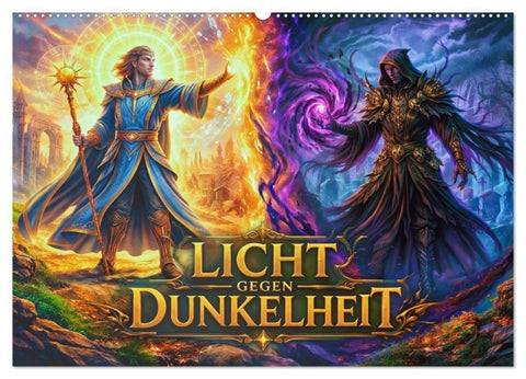 Licht gegen Dunkelheit (Wandkalender 2027 DIN A2 quer), CALVENDO Monatskalender