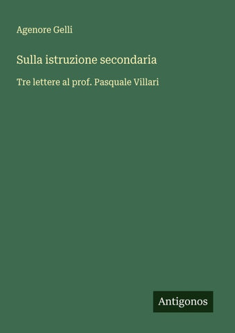Sulla istruzione secondaria