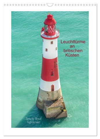 Leuchttürme an britischen Küsten (Wandkalender 2027 DIN A3 hoch), CALVENDO Monatskalender