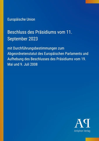 Beschluss des Präsidiums vom 11. September 2023