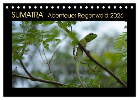 SUMATRA Abenteuer Regenwald (Tischkalender 2026 DIN A5 quer), CALVENDO Monatskalender