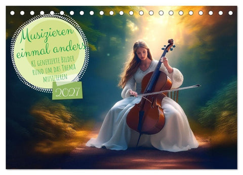 Musizieren einmal anders (Tischkalender 2027 DIN A5 quer), CALVENDO Monatskalender