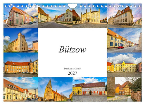 Bützow Impressionen (Wandkalender 2027 DIN A4 quer), CALVENDO Monatskalender
