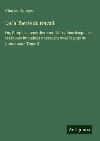 De la liberté du travail