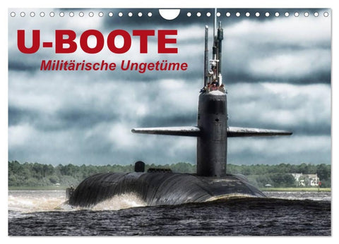 U-Boote - Militärische Ungetüme (Wandkalender 2026 DIN A4 quer), CALVENDO Monatskalender