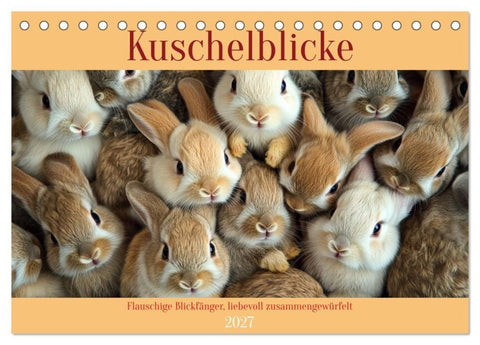 Kuschelblicke (Tischkalender 2027 DIN A5 quer), CALVENDO Monatskalender