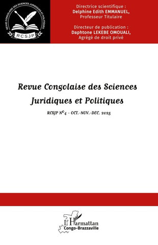 Revue Congolaise des Sciences Juridiques et Politiques