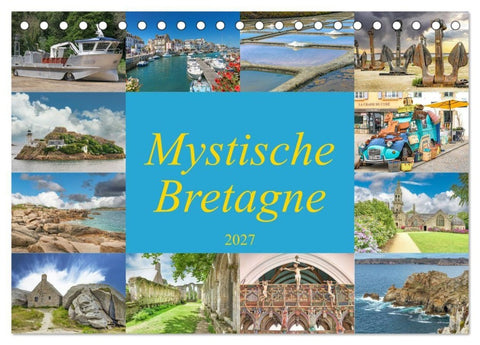 Mystische Bretagne (Tischkalender 2027 DIN A5 quer), CALVENDO Monatskalender