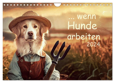Wenn Hunde arbeiten (Wandkalender 2027 DIN A4 quer), CALVENDO Monatskalender