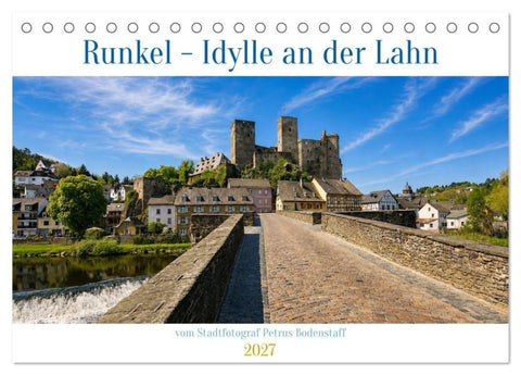 Runkel - Idylle an der Lahn (Tischkalender 2027 DIN A5 quer), CALVENDO Monatskalender