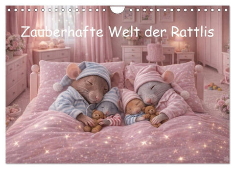 Zauberhafte Welt der Rattlis (Wandkalender 2027 DIN A4 quer), CALVENDO Monatskalender