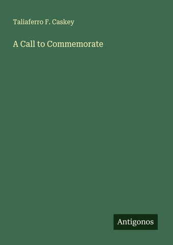 A Call to Commemorate