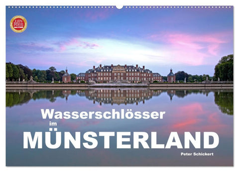 Wasserschlösser im Münsterland (Wandkalender 2026 DIN A2 quer), CALVENDO Monatskalender