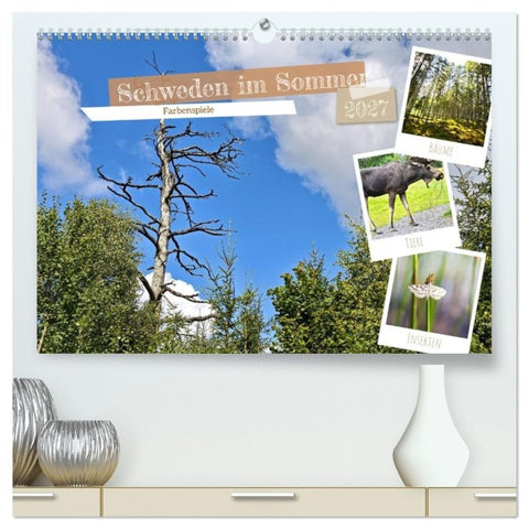Schweden im Sommer (hochwertiger Premium Wandkalender 2027 DIN A2 quer), Kunstdruck in Hochglanz