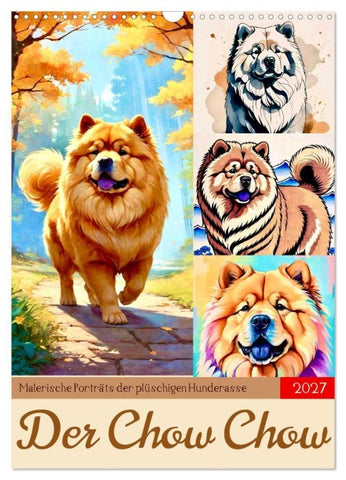 Der Chow Chow (Wandkalender 2027 DIN A3 hoch), CALVENDO Monatskalender
