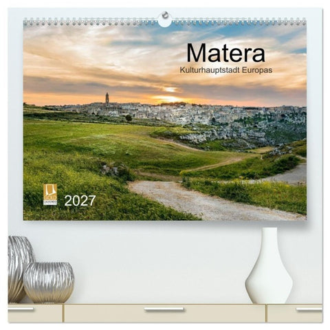 Matera (hochwertiger Premium Wandkalender 2027 DIN A2 quer), Kunstdruck in Hochglanz