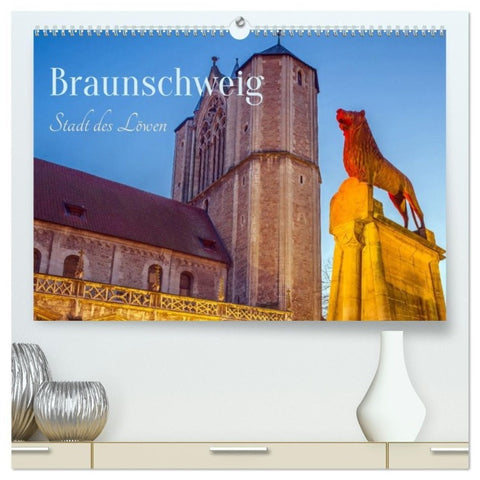 Braunschweig - Stadt des Löwen (hochwertiger Premium Wandkalender 2027 DIN A2 quer), Kunstdruck in Hochglanz