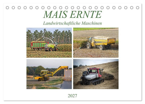 MAIS ERNTE (Tischkalender 2027 DIN A5 quer), CALVENDO Monatskalender