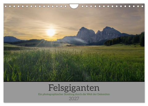 Felsgiganten (Wandkalender 2027 DIN A4 quer), CALVENDO Monatskalender