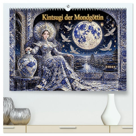 Kintsugi der Mondgöttin (hochwertiger Premium Wandkalender 2027 DIN A2 quer), Kunstdruck in Hochglanz