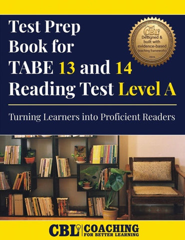 Test Prep Book for  TABE 13 and 14 Reading Test Level A